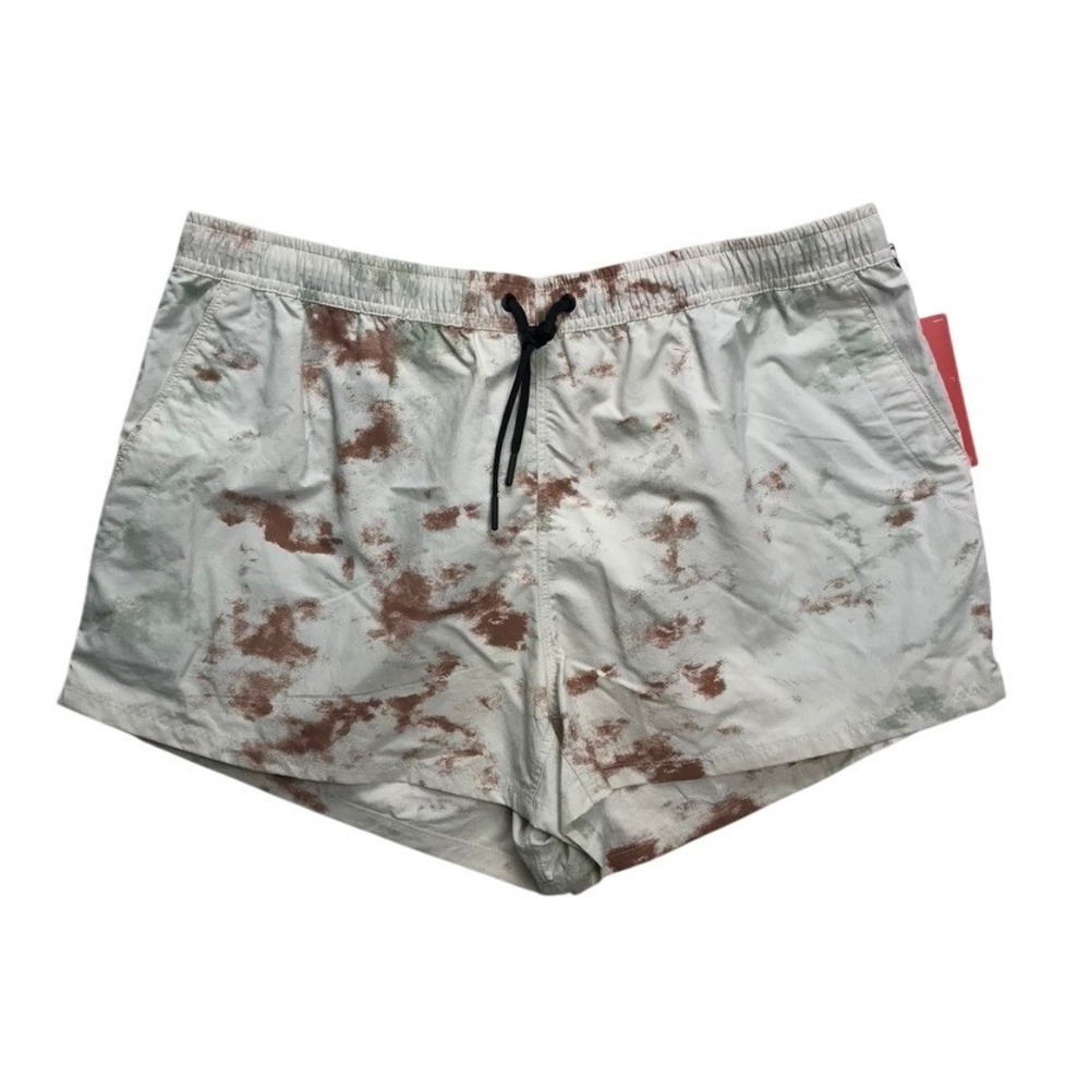 Mountain Hardwear‎ Womens XL Regular Stryder Swim Short Brown Camo UPF 50 NWT